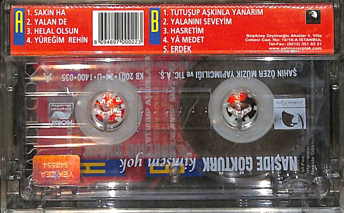 Naşide Göktürk - Kimsem Yok Kaset (İkinci El) KST26834 - 2
