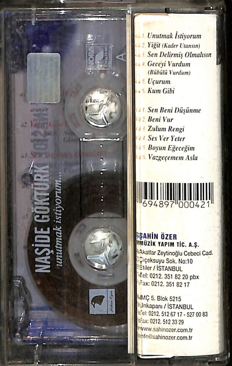 Naşide Göktürk - Unutmak İstiyorum Kaset (İkinci El) KST28336 - 2