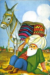 Nasrettin Hoca Kartpostal (Küçük Boy) KRT22685 - Gökçekoleksiyon
