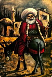 Nasrettin Hoca Kartpostal (Küçük Boy) KRT22794 - Gökçekoleksiyon