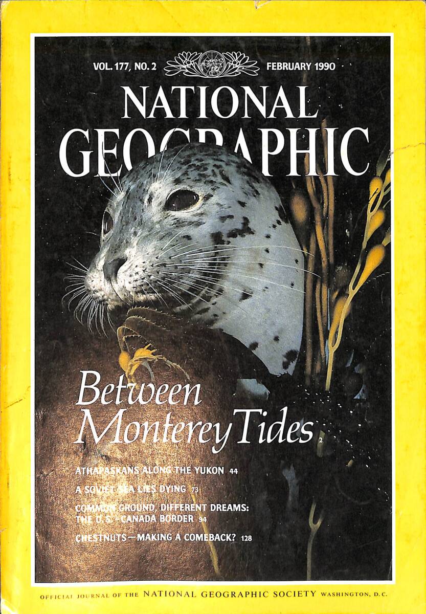 National Geographic – February 1990 – Vol.177 - No.2 – Between Monterey Tides – Athapaskans Along the Yukon – The Aral A Soviet Sea Lies Dying NDR100761 - 1