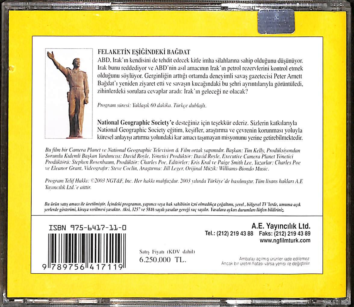 National Geographic - Felaketin Eşiğindeki Bağdat Orijinal VCD Film VCD28384 - 2