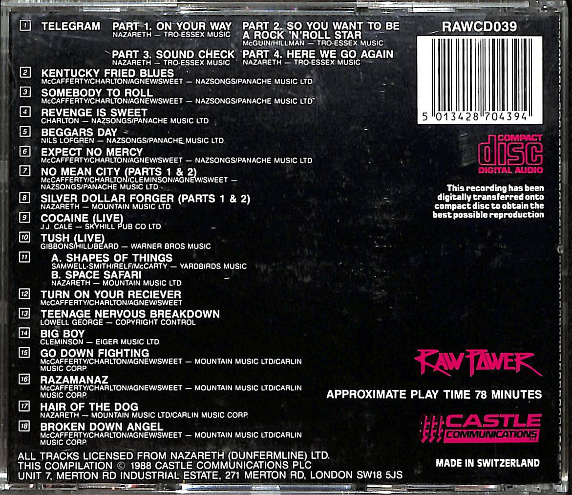 Nazareth - Anthology CD (İkinci El) CD4741 - 2