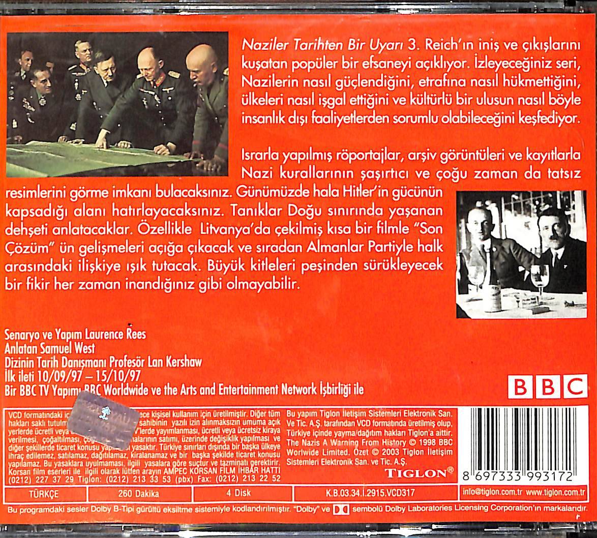 Naziler Tarihten Bir Uyarı VCD Film (İkinci El) VCD27570 - 2