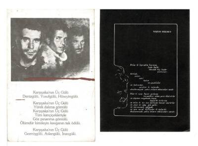 Nazım Hikmet - Deniz-Yusuf-Mahir Kartpostal KRT7889 - 1