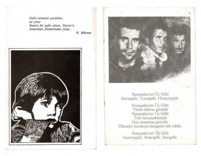 Nazım Hikmet - Deniz-Yusuf-Mahir Kartpostal KRT8032 - 1