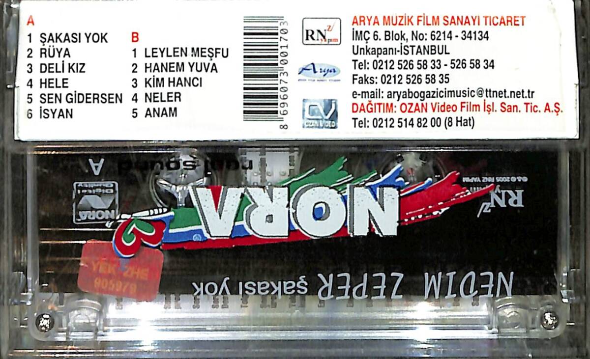 Nedim Zeper - Şakası Yok Kaset (Sıfır) KST26854 - 2