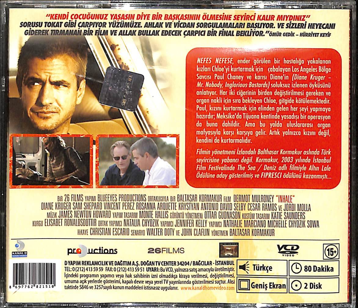Nefes Nefese - Inhale (2010) Orjinal VCD Film ' Diane Kruger ' VCD28083 - 2