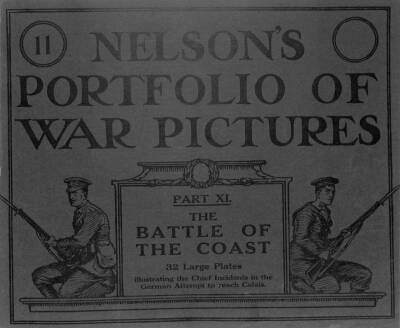 NELSONS PORTFOLIO OF WAR PICTURES PART 11 3 Nisan 1915 - British In Trenches On Shores Of North Sea NDR70061 - 1