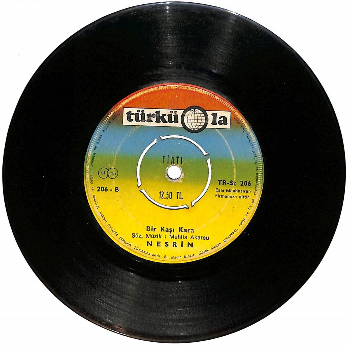 Nesrin ‎- Adam Mı Oldun / Bir Kaşı Kara Plak (10/6.5) PLK25064 - 2