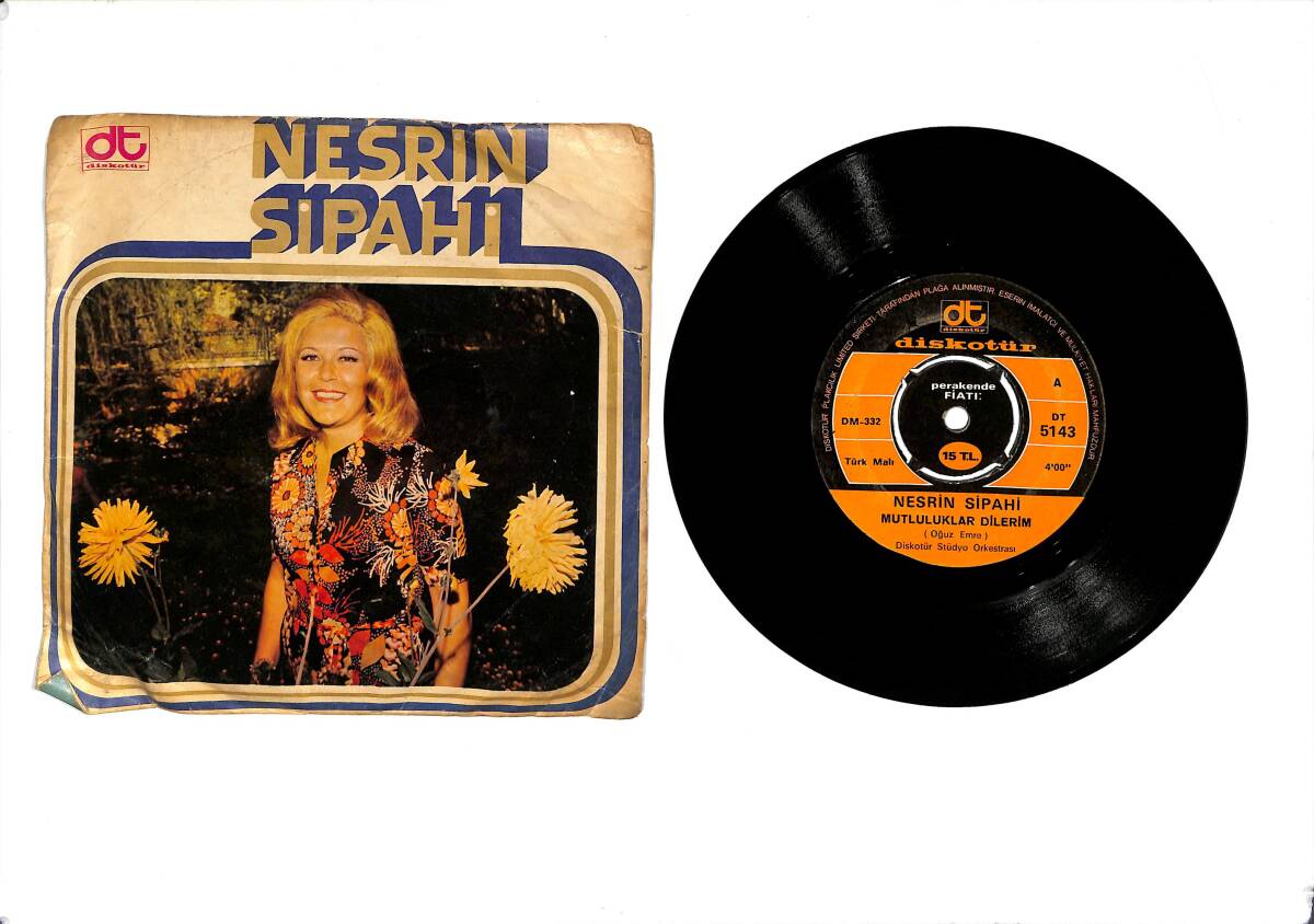 Nesrin Sipahi ‎– Mutluluklar Dilerim & Bana Yarim Dermisin 45′lik Plak (10/7) PLK27385 - 1