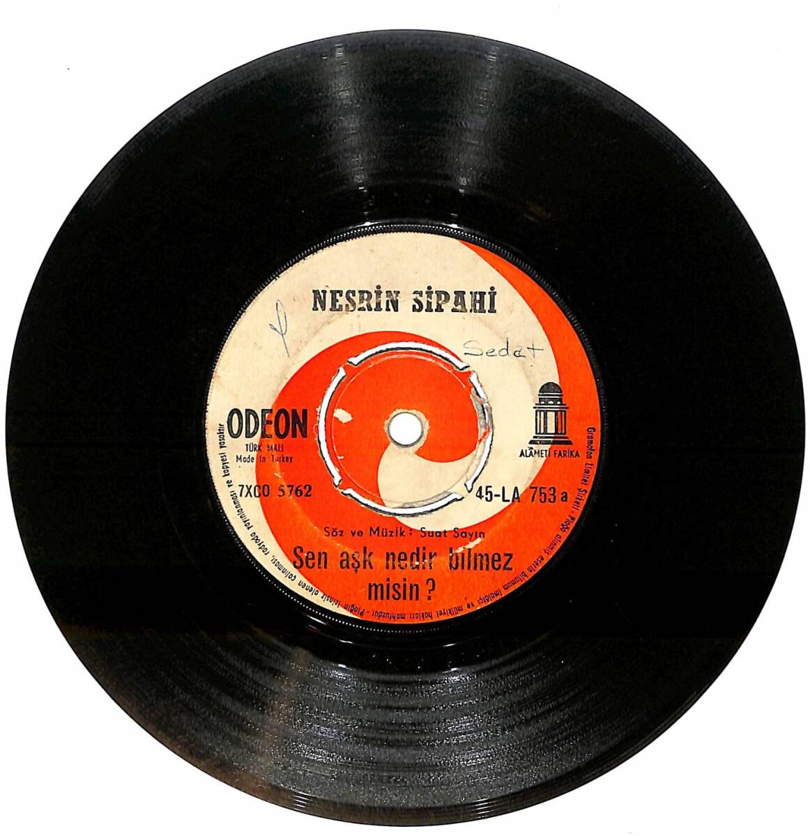 Nesrin Sipahi - Sen Aşk Nedir Bilmez misin / Gözlerim Yolda Kaldı PLAK (10/7) PLK26106 - 1