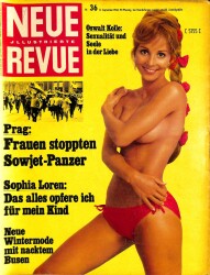NEUE ILLUSTRİERTE Nr. 36 8 September 1968 - Sophia Loren, Brigitte Bardot NDR84063 - Gökçekoleksiyon