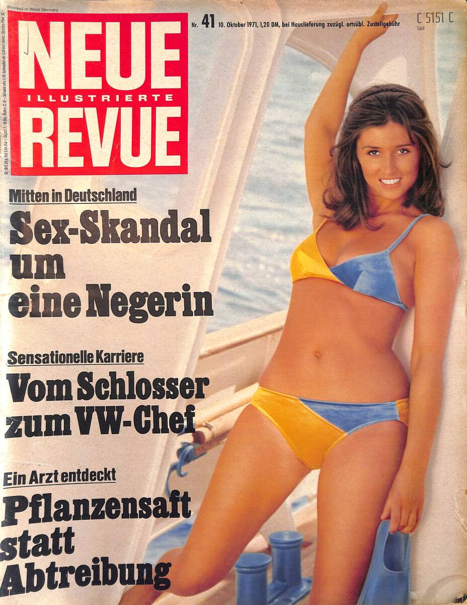 Neue Illustrierte Revue – Nr.41 – 10 Oktober 1971 – Gary Cooper - Strahler 70 Zahnpasta-Werbung NDR100439 - 1