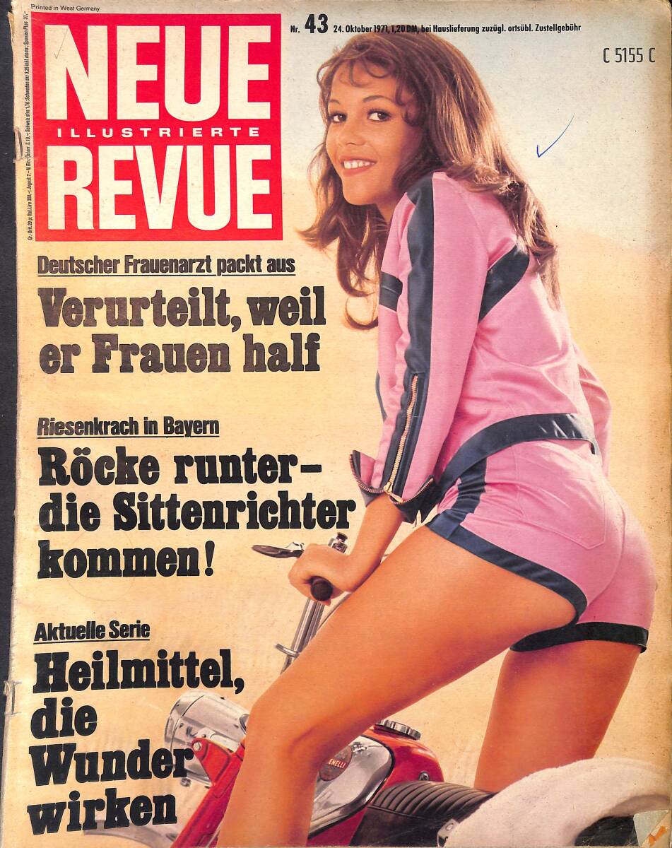 Neue Illustrierte Revue – Nr.43 – 24 Oktober 1971 – Der Wilde Mann vom Bodensee - Martin Benrath - Shmuel Rodensky - Dr. Klaus Iserland NDR100441 - 1