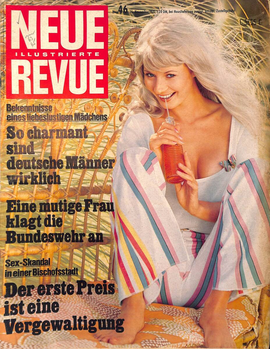 Neue Illustrierte Revue – Nr.46 – 14 November 1971 – Barbara Valentin bangt um ihre Fernseh-Serie - Knack Schokolade Werbung NDR100443 - 1