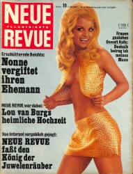 Neue Jllustrierte Revue Nr 10 9 Marz 1969 - Gina Lolobrigida, Marianne Krems NDR83949 - Gökçekoleksiyon