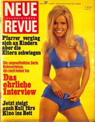 Neue Jllustrierte Revue Nr 27 6 Juli 1969 - Barbara Bouchet, Jacqueline Charlotte Dufresnoy NDR83951 - Gökçekoleksiyon
