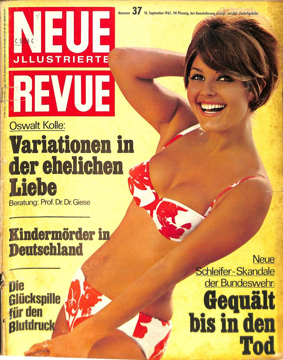 Neue Jllustrierte Revue Nr 37 / 10 September 1967 - Liz Taylor: So wurde ich gezähmt - Richard Burton frei nach Shakespeare NDR100394 - 1