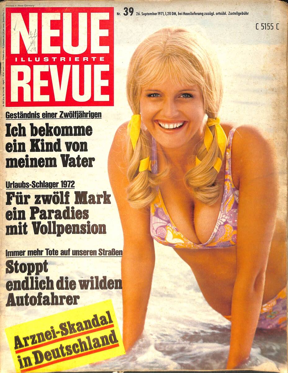 Neue Jllustrierte Revue Nr 39 / 26 September 1971 - Schichtdienst auf der Shiloh-Ranch - Bill Ramsey macht ein Faßauf NDR100391 - 1