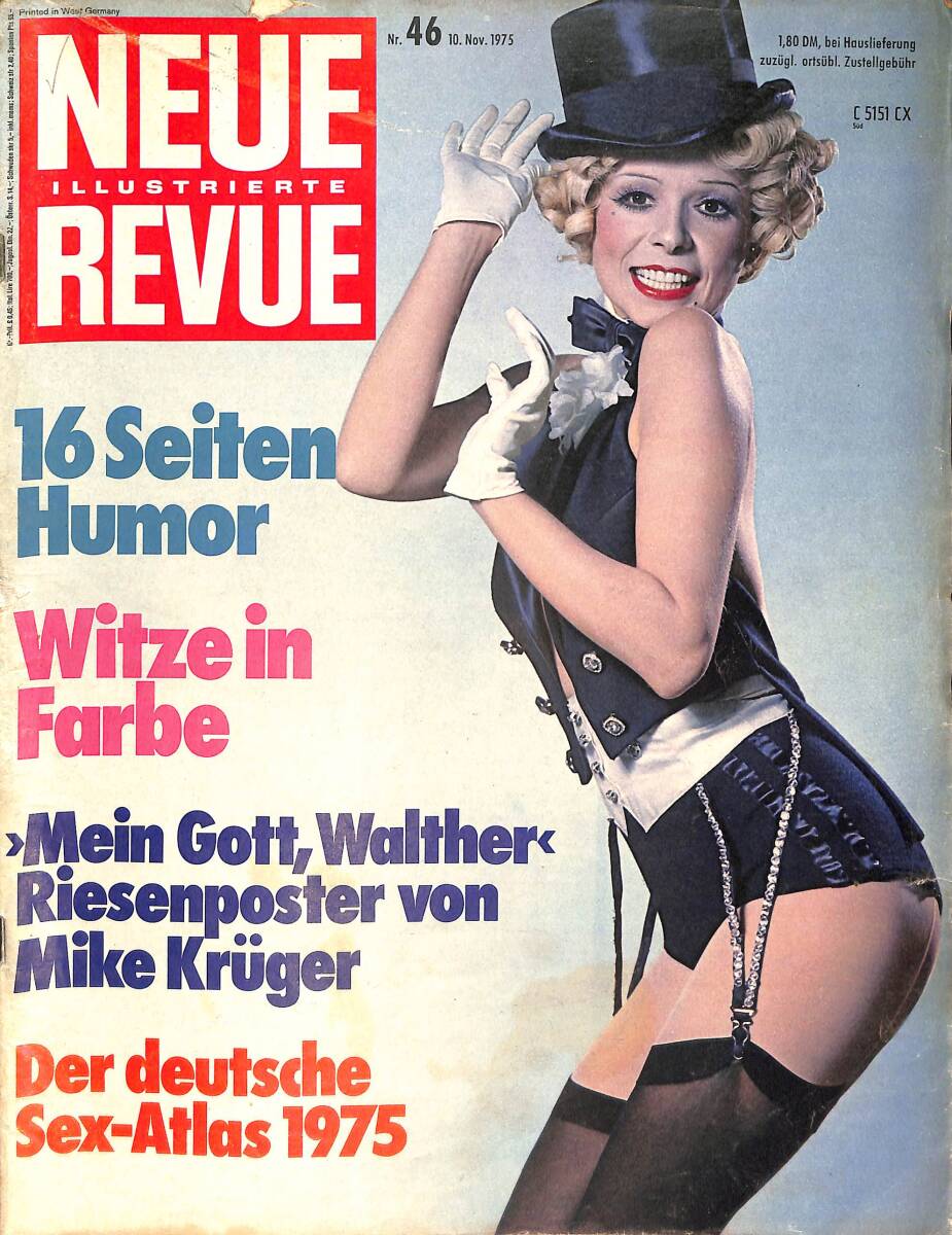 Neue Jllustrierte Revue Nr 46 / 10 Novémber 1975 - Der Einsame Kampf ums Nordsee-öl - Die Affäre Knef - Mein Gott, Walther NDR100381 - 1