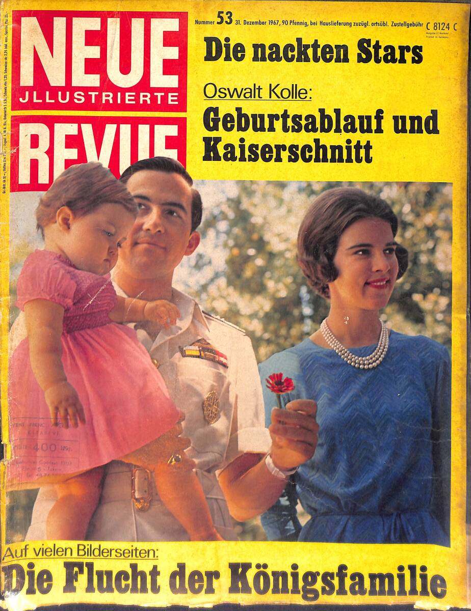 Neue Jllustrierte Revue Nr 53 / 31 Dezember 1967 - Oswalt Kolle: Geburtsablauf und Kaiserschnitt - Die Flucht der Königsfamilie NDR100380 - 1