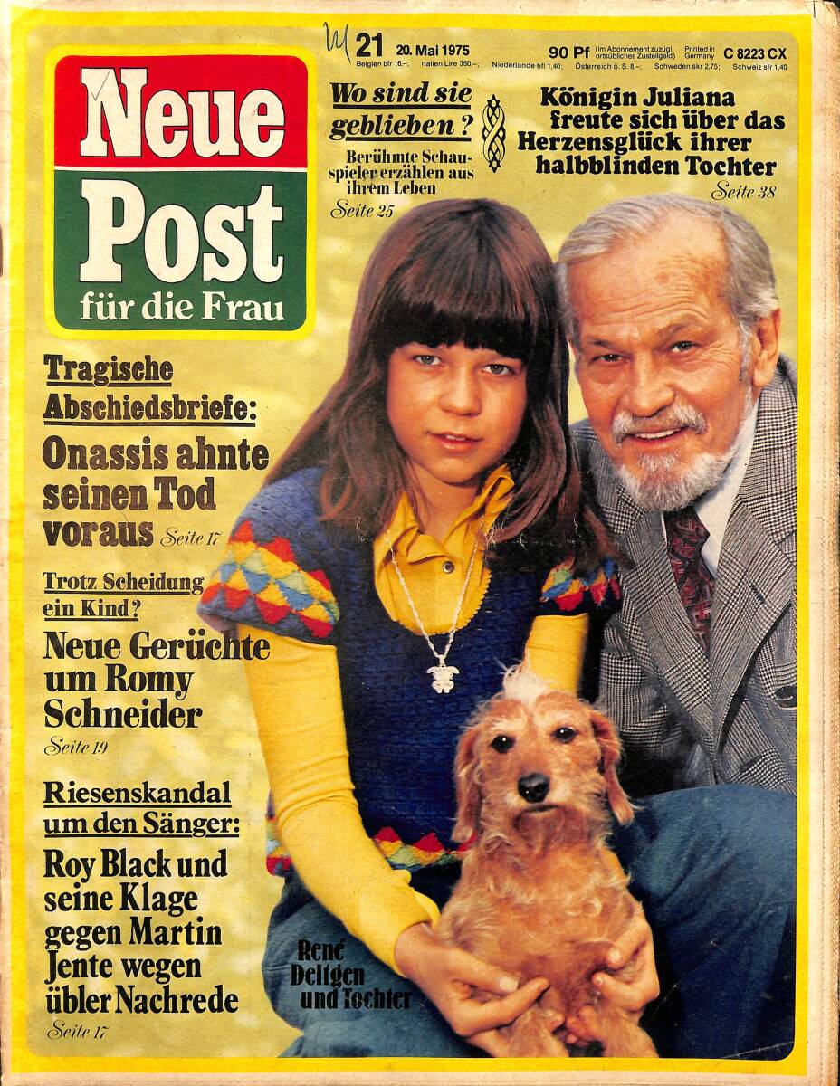 NEUE POST Magazine 20 May 1975 - Onassis, Romy Schneider, Roy Black NDR96673 - 1