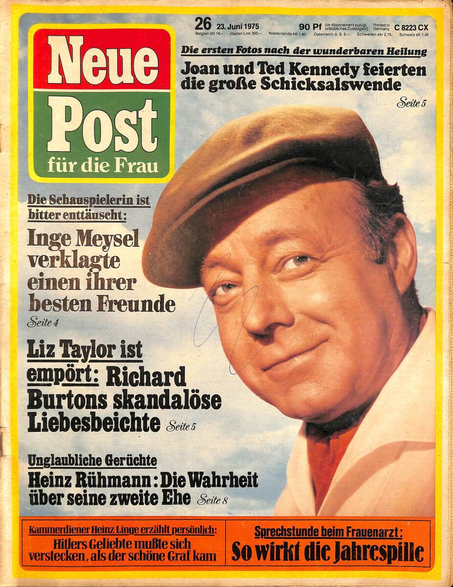 NEUE POST Magazine 23 June 1975 - Inge Meysel, Elizabeth Taylor NDR96675 - 1