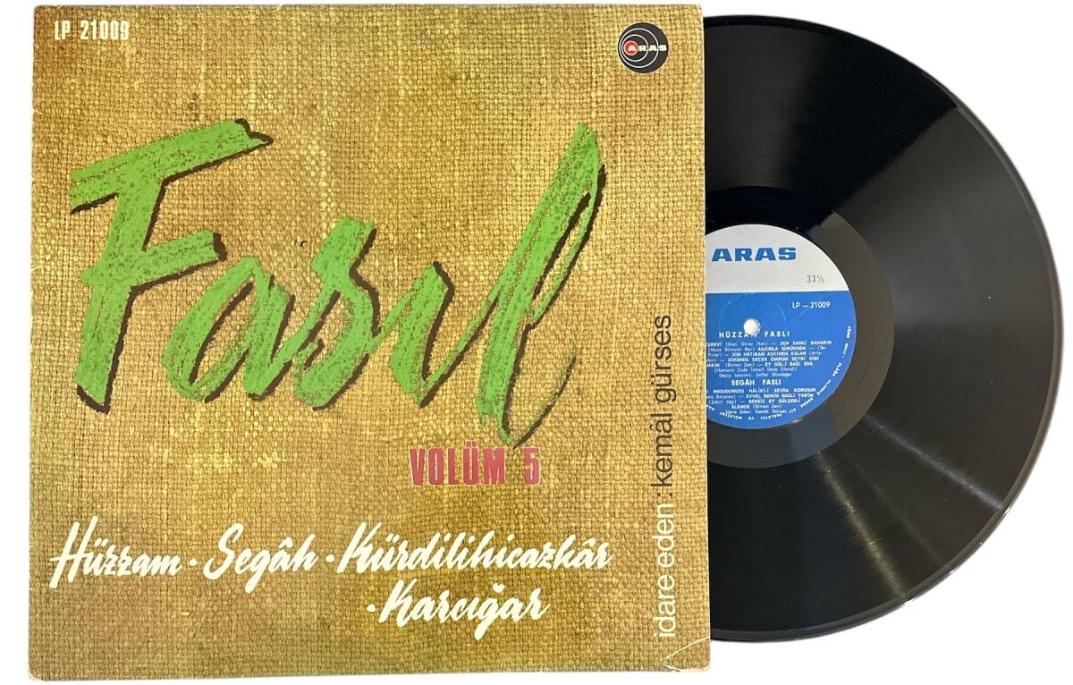 Kemal Gürses - Hüzzam - Segah - Kürdilihicazkar - Karcığar Faslı - Fasıl ( Aras Plak ) LP Plak (10/8.5) PLK25574 - 1