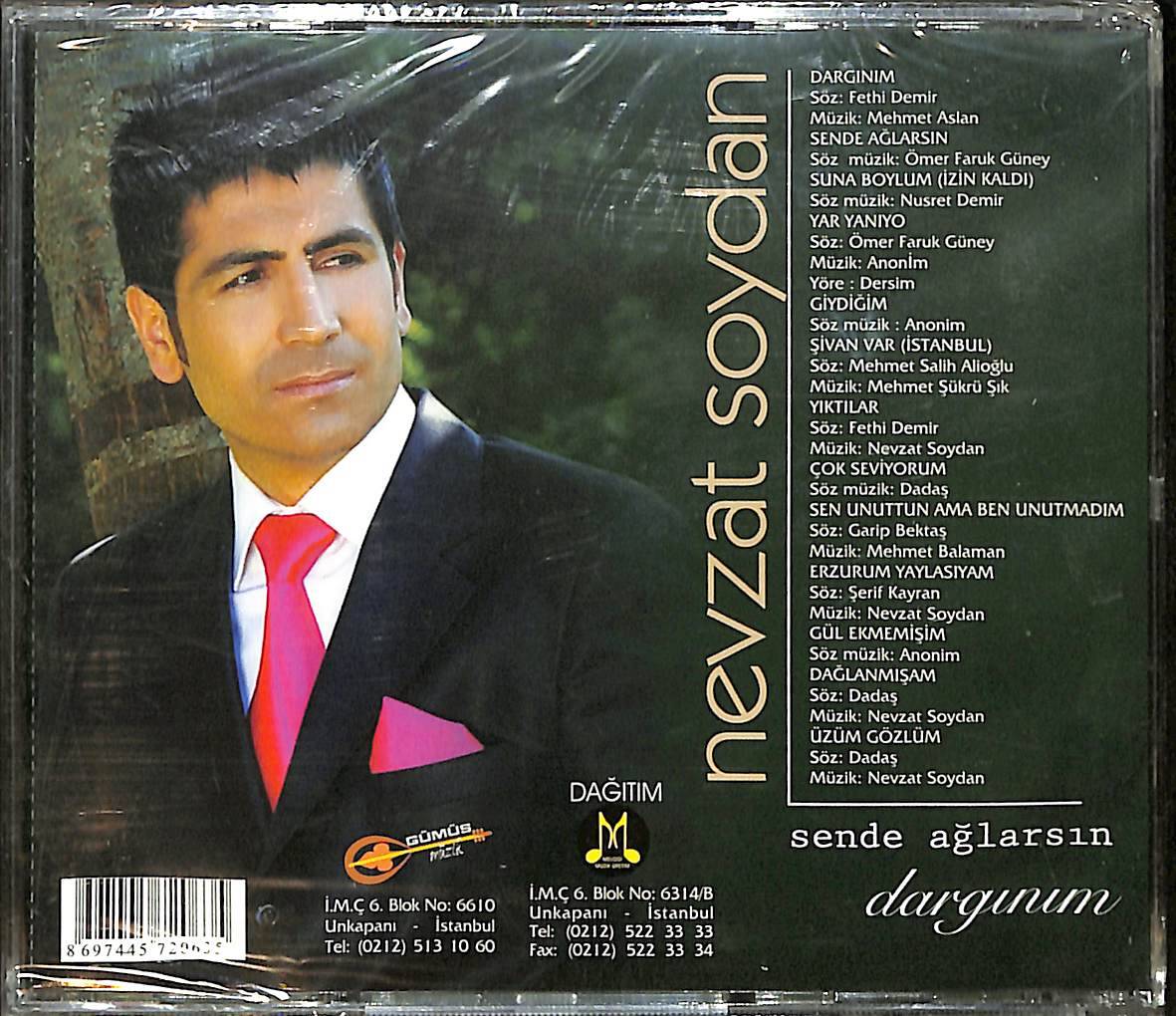 Nevzat Soydan - Sende Ağlarsın - Dargınım CD (Sıfır) CD4728 - 2