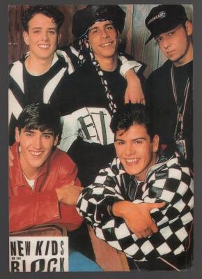 New Kids On The Block Büyükboy Kartpostal KRT4974 - 1