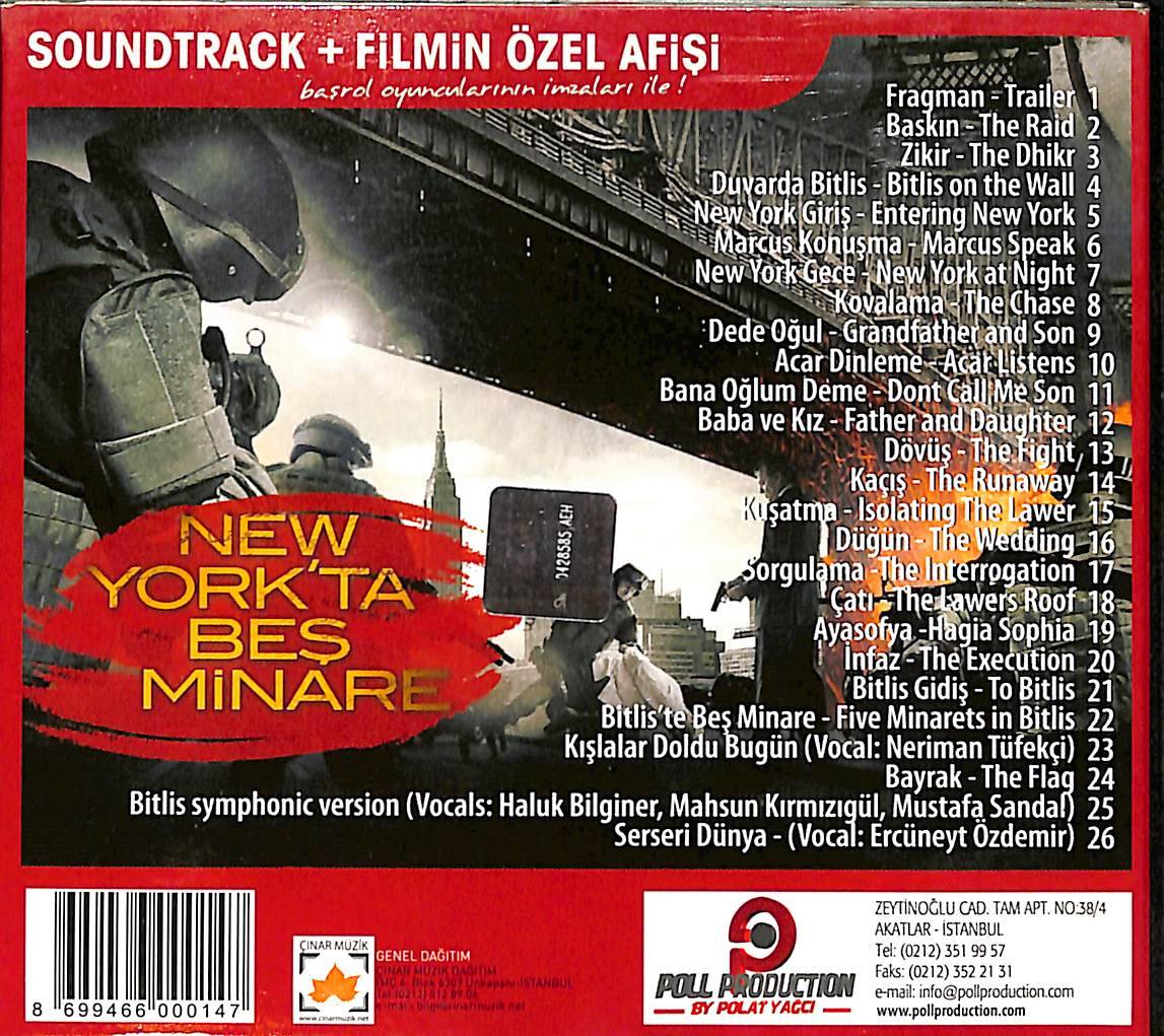 New York'ta Beş Minare Soundtrack CD (İkinci El) CD5585 - 2