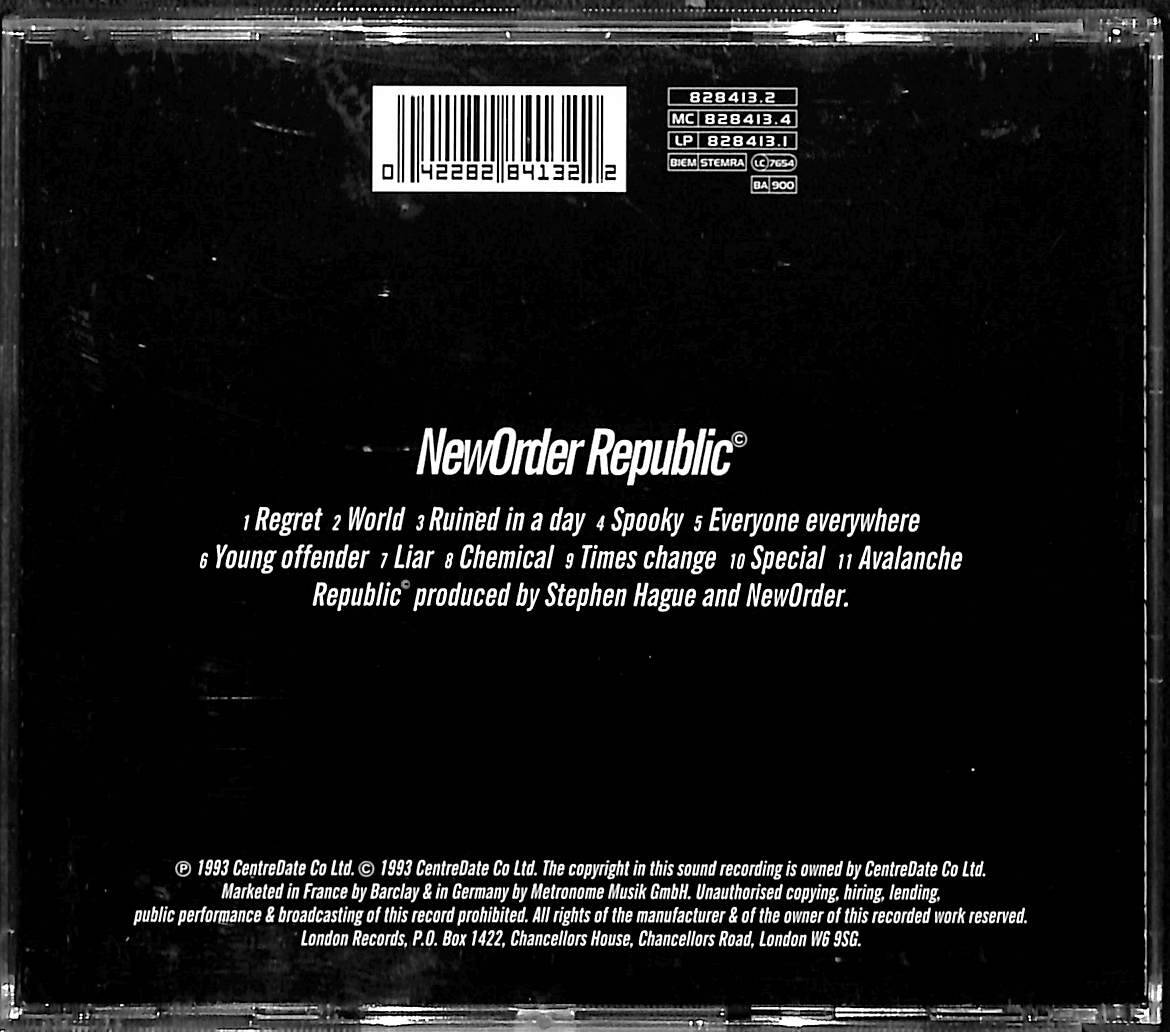 NewOrder - Republic CD (İkinci El) CD4767 - 2