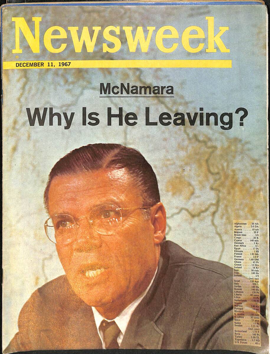 Newsweek 11 December 1967 - McNamara Why Is He Leaving NDR91891 - 1