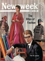 Newsweek 12 August 1963 - The Rites Of Fashion, Yves St. Laurent, Eldon Griffiths NDR84675 - Gökçekoleksiyon
