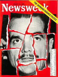 Newsweek 15 January 1968 - The Howard Hughes Puzzle, Frank Morgan, Kenneth Auchincloss NDR84682 - Gökçekoleksiyon