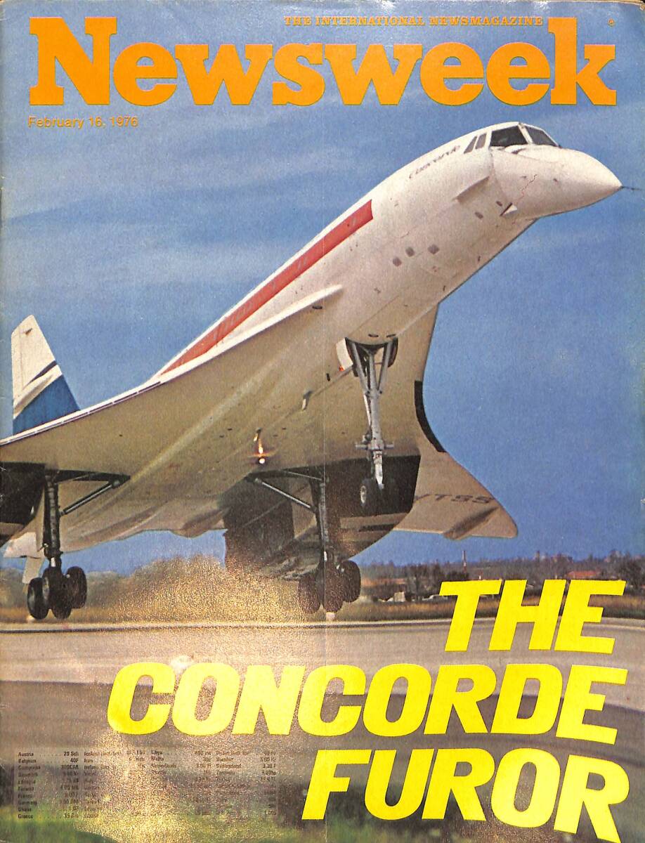 Newsweek 16 February 1976 - The Concorde Furor NDR91885 - 1