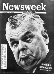 Newsweek 18 February 1963 - Canadas Diefenbaker, Williams, Russels NDR84699 - Gökçekoleksiyon