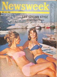 Newsweek 19 July 1965 - Life İtalian Style - Europe's Biggest Season NDR91710 - Gökçekoleksiyon