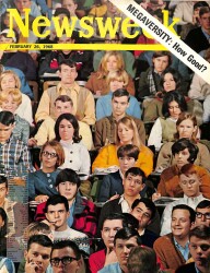 Newsweek 26 February 1968 - Peter Janssen, Joel Blocker, Edward Behr, Everett Martin NDR84672 - Gökçekoleksiyon