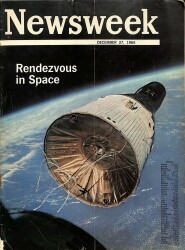 Newsweek 27 December 1965 - Rendezvous İn Space, Tuohy, Merritt, Emmet John Hughes, Kenneth Crawford NDR84668 - Gökçekoleksiyon