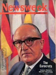 Newsweek 7 January 1963 - Walter Hallstein, Albany Revisited, Kenneth Crawford NDR84663 - Gökçekoleksiyon