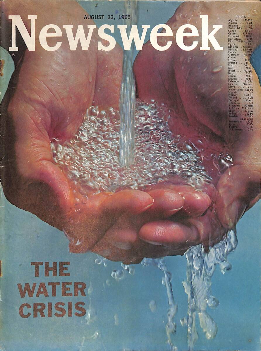 Newsweek August 23 1965 - Water Crisis Los Angeles Riots - Vietnam NDR91707 - 1