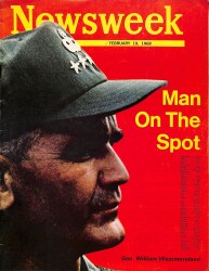 Newsweek February 19 1968 - Gen. William Westmoreland, Senator Kennedy NDR84593 - Gökçekoleksiyon