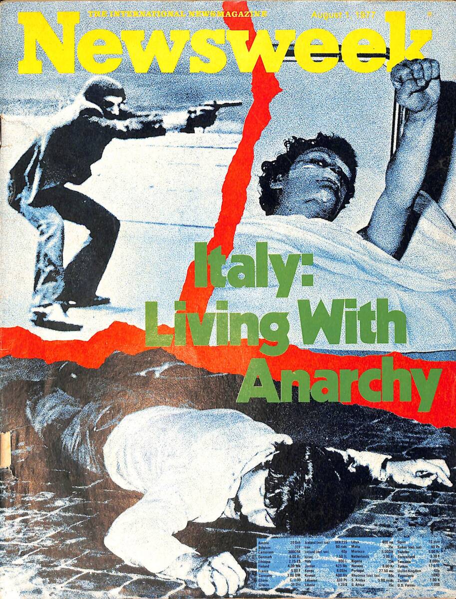 Newsweek Magazine 1 August 1977 - Italy: Living with Anarchy NDR100289 - 1