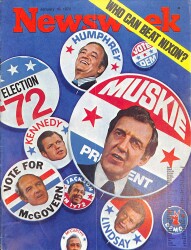 Newsweek Magazine 10 January 1972 - Who Can Beat Nixon, Mujib, Bhutto, Pompidou NDR88219 - Gökçekoleksiyon