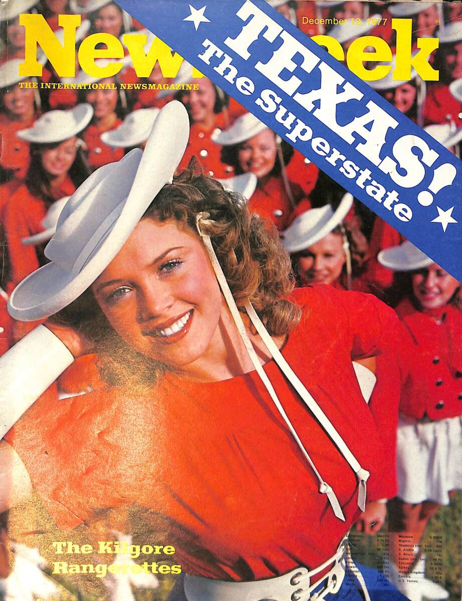 Newsweek Magazine 12 December 1977 - Texas The Superstate - Kiddie Couture Rise - The Kilgore Rangerettes NDR100296 - 1