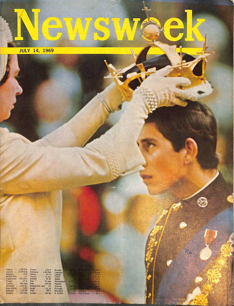Newsweek Magazine 14 July 1969 - Prince of Wales Charles, James Stevenson NDR88235 - 1