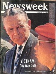 Newsweek Magazine 18 January 1965 - Vietnam, Ambassador Taylor and General Khanh NDR88189 - Gökçekoleksiyon