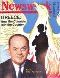 Newsweek Magazine 19 January 1970 - Premier George Papadopoulos, Cover Greece NDR88226 - Gökçekoleksiyon